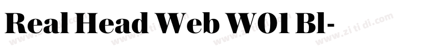 Real Head Web W01 Bl字体转换